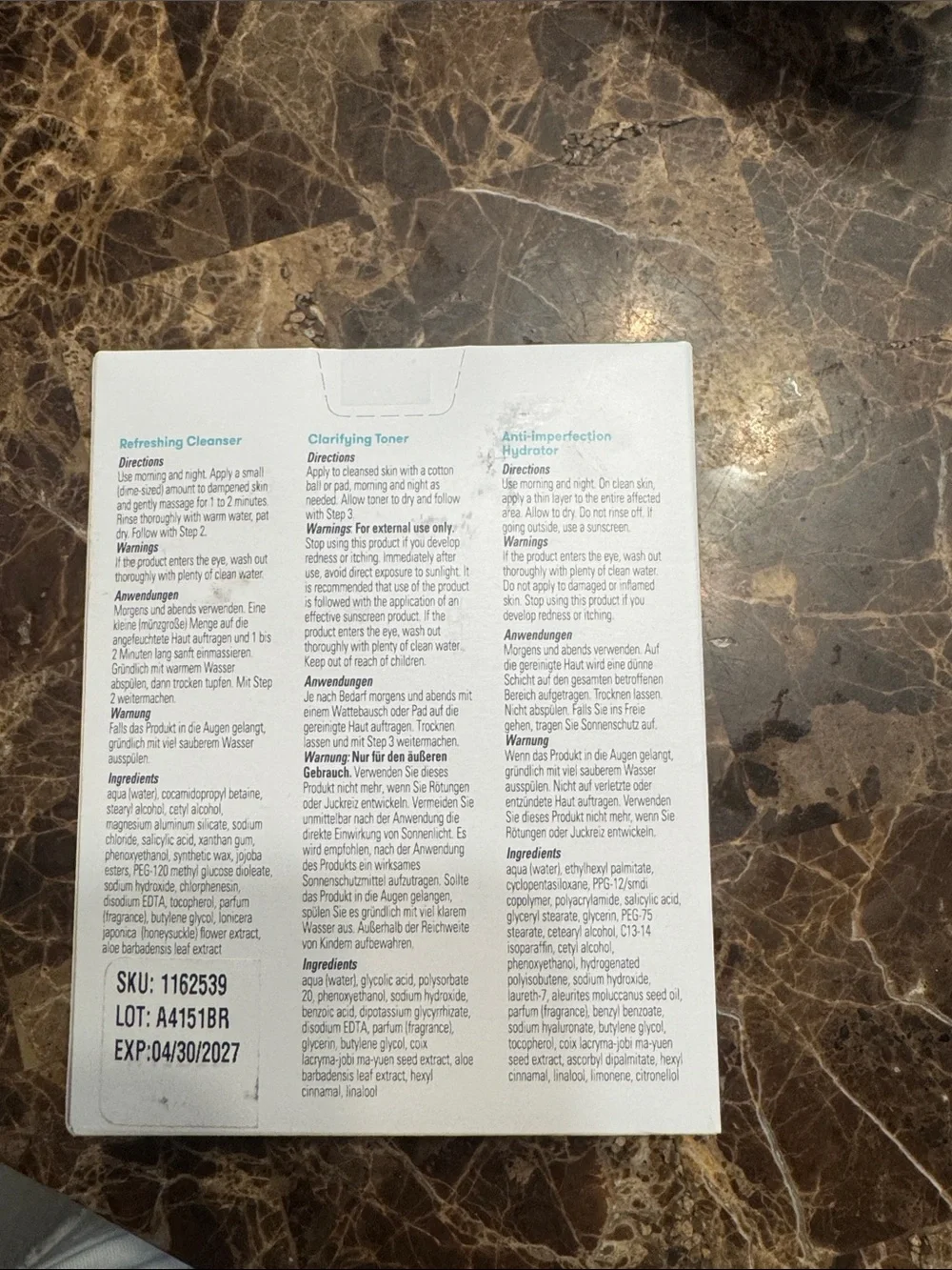 Proactiv 3-Piece Skincare Kit in White with Teal Accents